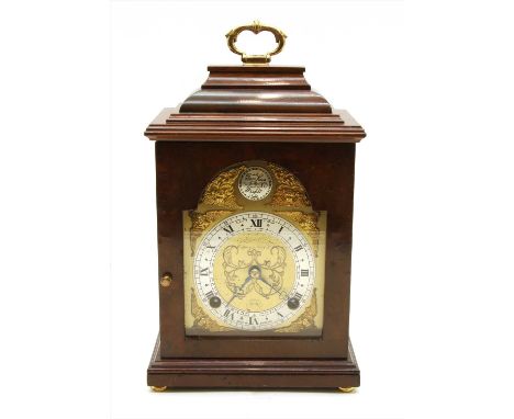 A reproduction bracket clock, by Elliott, retailed by Mappin &amp; Webb, 28cm high