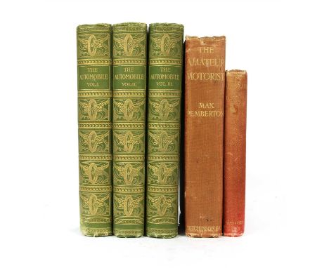1- Farman, D: Auto-Cars. Cars, Tramcars, and small cars. Whittaker &amp; Co., 1896, 1st. Edn. original cloth; spine faded ; 2