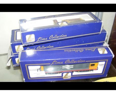 Four boxed Lima diesel locomotives  