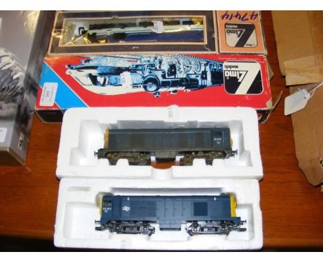 Boxed Lima diesel locomotive, together with three others 