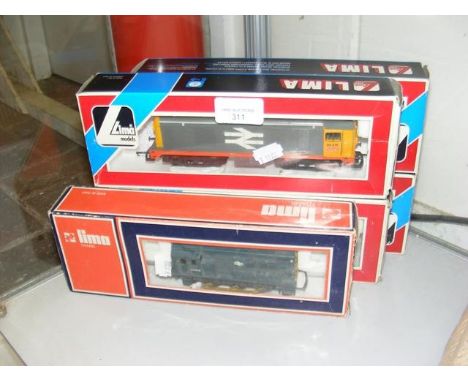 Five boxed Lima locomotives 