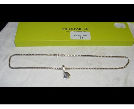 A Chamilia silver necklace in original box 
