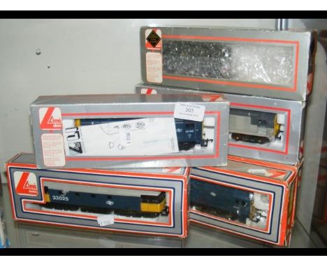 Six boxed Lima locomotives 