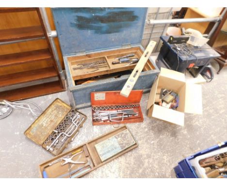 A large quantity of tools and a tool chest, etc.