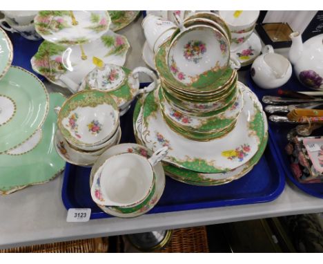 A Paragon Rockingham part tea service. (1 tray)