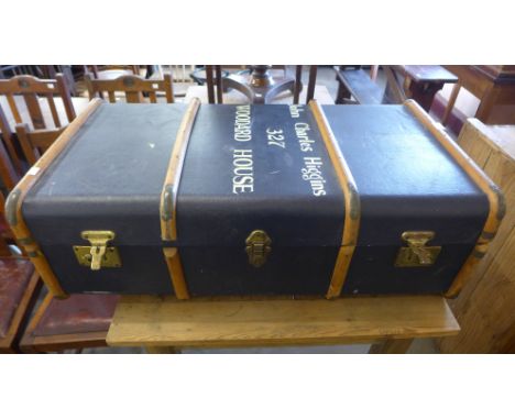 An early 20th Century steamer trunk 