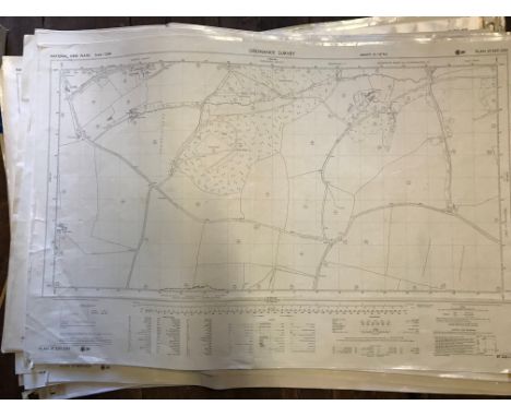 COLLECTION OF THIRTY 1:2500 ORDNANCE SURVEY MAPS  covering Alford; Lydford on Fosse; Combe St Nicholas; North Petherton; Stol
