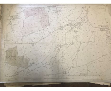 COLLECTION OF THIRTY 1:2500 ORDNANCE SURVEY MAPS  covering Tiverton; Uplowman Court; Bathpool &amp; Monkton Heathfield; Bromp