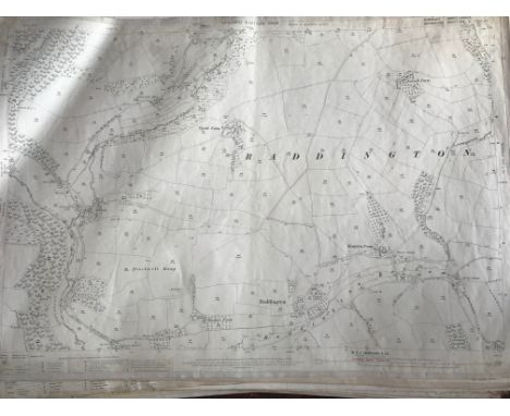 COLLECTION OF THIRTY 1:2500 ORDNANCE SURVEY MAPS  covering Raddington; East Combe and Combe Florey; Cothelstone; Somerton; Br