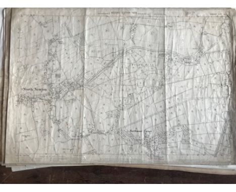 COLLECTION OF THIRTY 1:2500 ORDNANCE SURVEY MAPS  covering North Newton &amp; Northmoor Corner; Pitney; Thuloxton; Adsborough