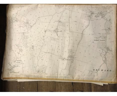 COLLECTION OF THIRTY 1:2500 ORDNANCE SURVEY MAPS  covering Poundisford, Orchard Portman; Kibbear, Shoreditch; Bridgwater; Tho