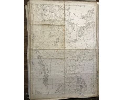 COLLECTION OF THIRTY 1:2500 ORDNANCE SURVEY MAPS  covering Bowden; Biscombe; Chapelhayes, Buckshayes &amp; Moonhayes; Golsons