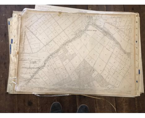 COLLECTION OF THIRTY 1:2500 ORDNANCE SURVEY MAPS  covering Combe Raleigh; Athelney &amp; Burrowbridge; Lower Foddington; Hamp