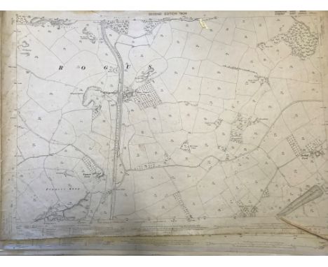 COLLECTION OF THIRTY 1:2500 ORDNANCE SURVEY MAPS  covering Elworthy; Simons Burrow; Pear Ash; Lamscombe; Brompton Ralph; Tive