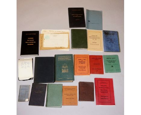 A quantity of books and pamphlets including British Transport Commission Handbook for Railway Steam Locomotive Engine Men, R 