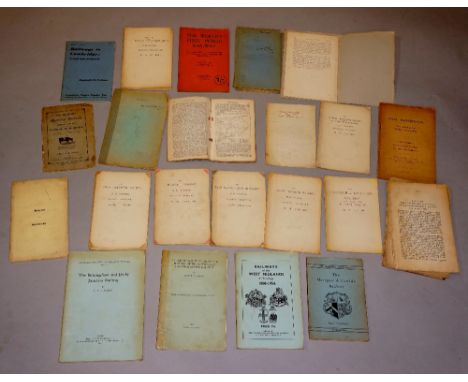 A quantity of folders, magazines etc. including: X.A.P - A Descant Upon Railroads, 1st Edition, London, John Bohn, Henrietta 