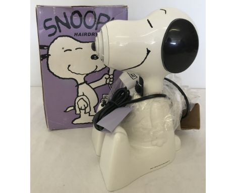A vintage Snoopy hairdryer in original box.  