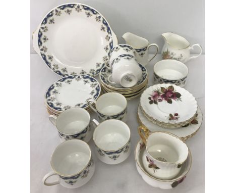 A 6 setting Paragon "Coniston" pattern teaset together with a quantity of misc ceramic teaware items Paragon set consists of;