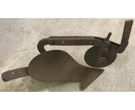 A vintage small plough.  Approx. 60cm long x 38cm tall.