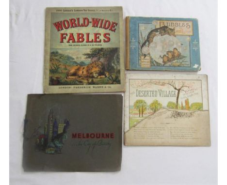 A late 19th century edition of Bubbles by A M Lockyer, published by Marcus Ward &amp; Co Ltd, World-Wide Fables published by 