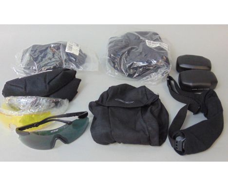 2 pairs of army issue ESS eyeshields (one in original wrapping) and 2 sets of ESS Advanced V12 goggles (one in original wrapp