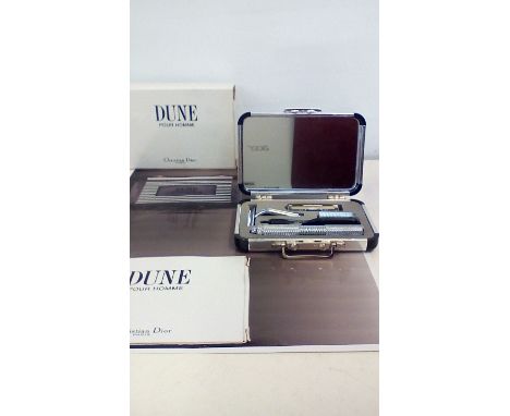 Christian Dior Dune limited edition shaving kit in metal suitcase 