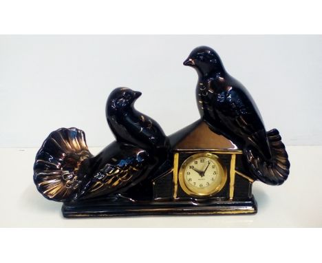 Ceramic bird clock
