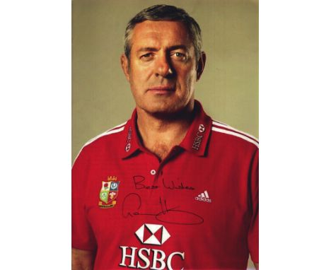 Rugby Gavin Hastings signed 12x8inch colour photo. Good condition. All autographs come with a Certificate of Authenticity. We