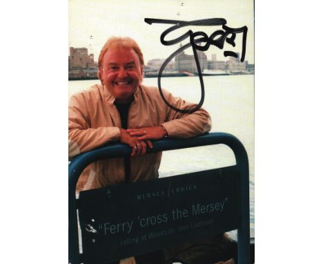 Gerry Marsden (1942-2021) 1960s Singer Signed 'Ferry Cross The Mersey' Photo . Good condition. All autographs come with a Cer