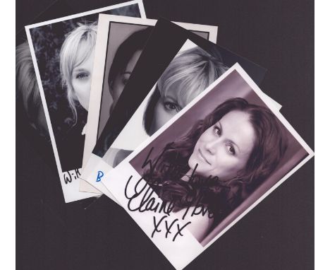 TV FILM collection 6,signed 6x4inch assorted photos includes good names such as Elaine Glover, Suzy Aitchison, Sarah Parish, 