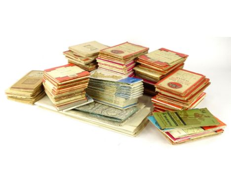 Various ordnance survey maps, some folded etc., relating to Rutland, Leicestershire, etc.