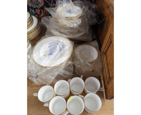 Royal Worcester Viceroy eight place setting inc. cake plates, side plates, soup bowls, coffee cups and saucersonly 7 coffee c
