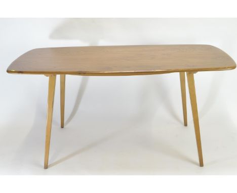 Ercol 382 dining table. Natural finish. L152cm H71cm W76cm.No obvious signs of damage. Good vintage condition. 