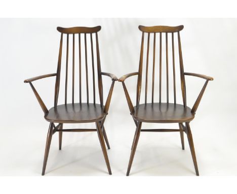 2x Ercol 369A Windsor Goldsmith armchairs. Traditional/dark finish.No obvious signs of damage. 