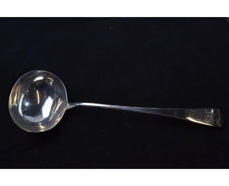 Silver ladle, hallmarks rubbed, 168 grams 