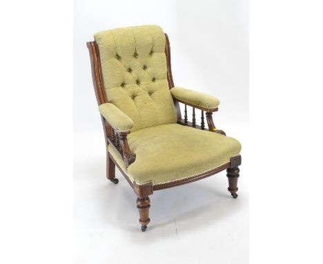 Victorian button backed armchair W63 D74 H89cmclean 