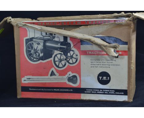 Mamod Traction Engine T.E.1 in box with accessoriesBox A/F 