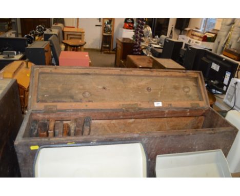 A carpenters tool chest and contents