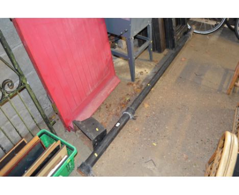 A cast iron down pipe and rain hopper 