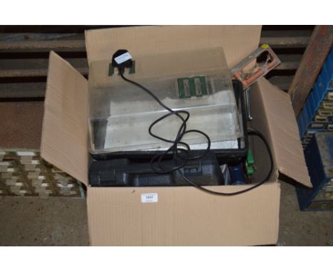 A box of various hand tools etc. 