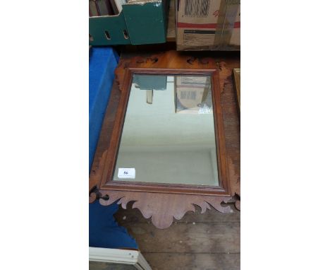 Carved, framed Georgian mirror