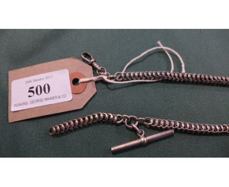 Early 20th century Albert watch chain with foxtail links (22gms)