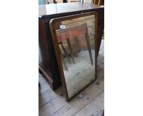 Framed rectangular wall mirror (19" x 33")