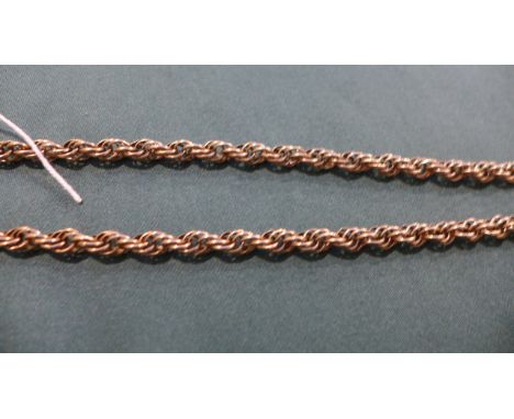 Rope link chain hallmarked 9ct. (gross weight 31gms)