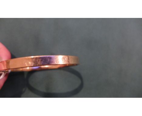 Hollow rose gold slave bangle hallmarked 9ct (11gms)