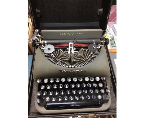 A Remington Rand Typewriter In Case ( AS Found) 