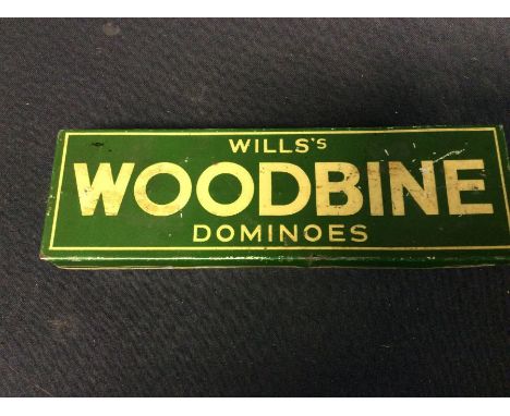 Vintage Wills Woodbines Dominoes, complete in original tin