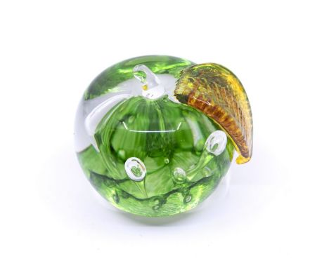 A Caithness paperweight, entitled " Windfall" in the form of an apple.Marked Caithness Scotland to base and ML7795 engravedIn
