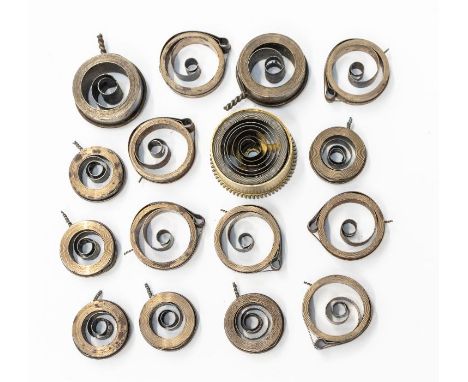 A box of new (old stock) clock springs, mainly for cuckoo clocks AF