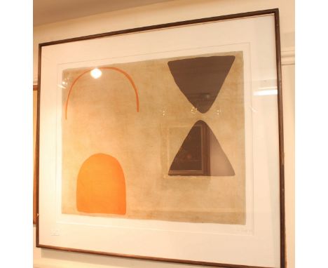 William Scott OBE RA (1913-1989), Abstract 2,', signed and dated '66' in pencil and numbered 37/75, lithograph, 54x66cm